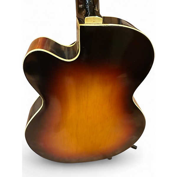 Vintage 1960s Gretsch Guitars 6014 CONSAIR 2 Tone Sunburst Hollow Body Electric Guitar