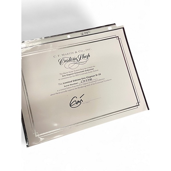 Used Martin D28 CUSTOM SHOP ERIC CLAPTON Natural Acoustic Guitar