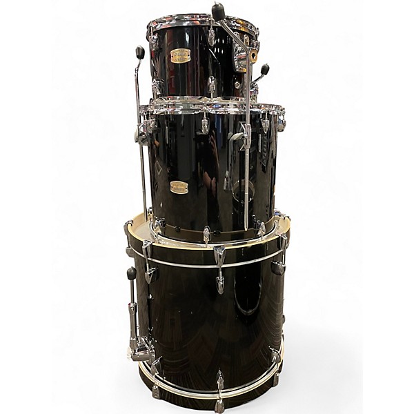 Used Yamaha 4 Piece STAGE CUSTOM BIRCH RAVEN BLACK Drum Kit