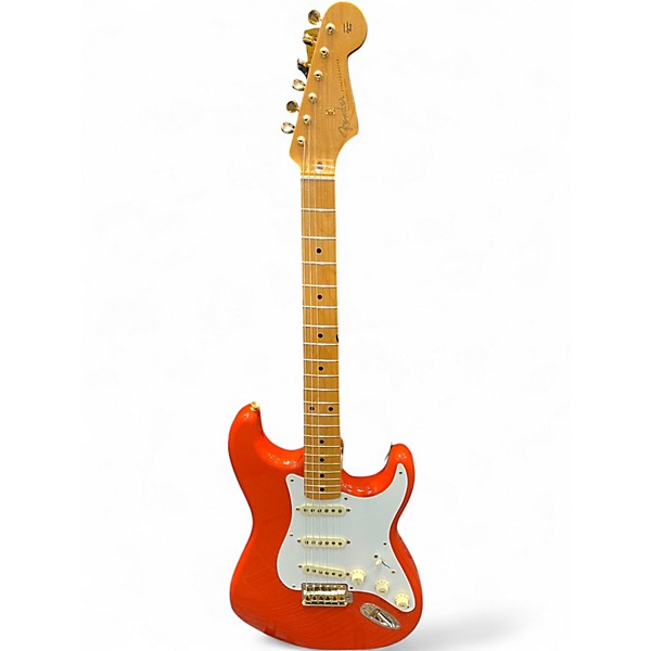 Used Fender Limited Edition Classic Series '50s Stratocaster Fiesta Red Solid Body Electric Guitar