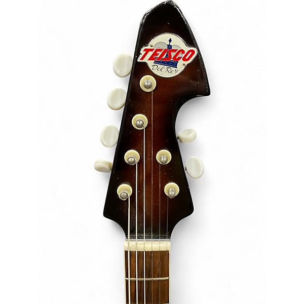 Used Teisco E-120 2 Tone Sunburst Solid Body Electric Guitar
