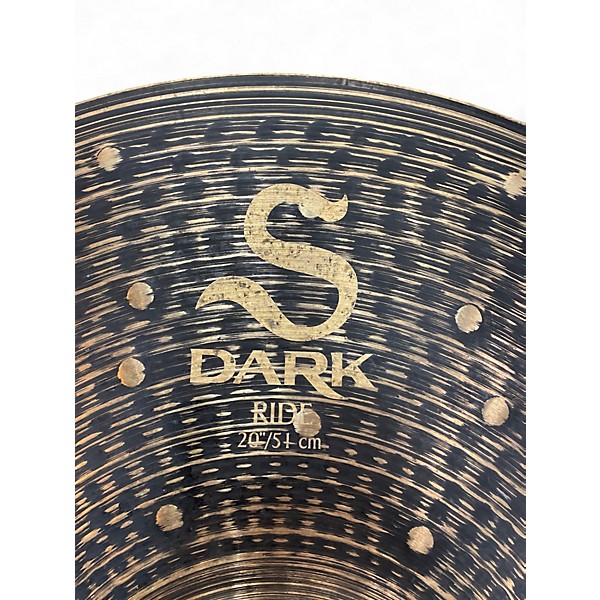Used Zildjian 20in S DARK RIDE Cymbal