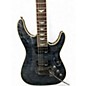 Used 2024 Schecter Guitar Research Omen Extreme 6 Floyd Rose See-Thru Black Solid Body Electric Guitar