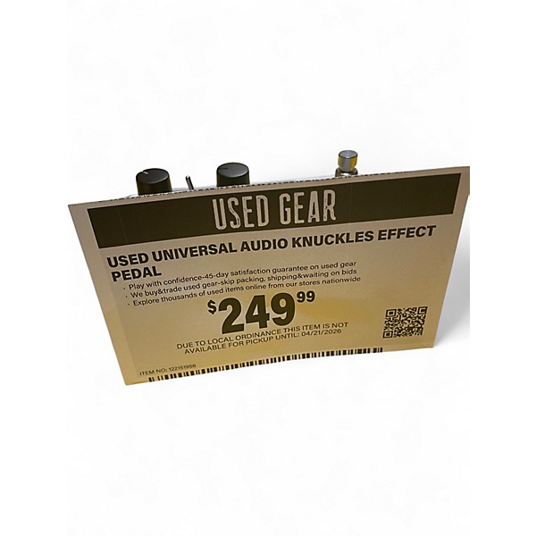 Used Universal Audio KNUCKLES Effect Pedal