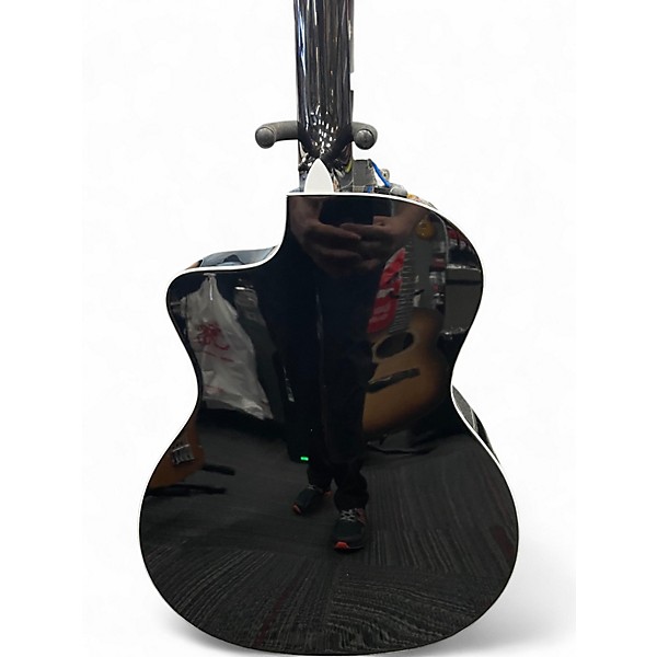 Used Taylor 214CE Deluxe Black Acoustic Electric Guitar