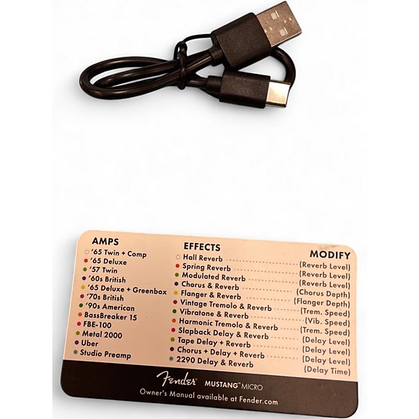 Used Fender MUSTANG MICRO Battery Powered Amp