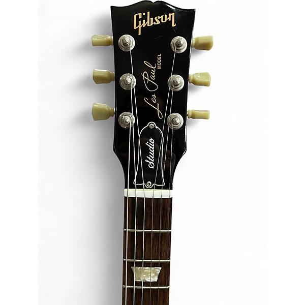 Used 2008 Gibson Les Paul Studio Wine Red Solid Body Electric Guitar