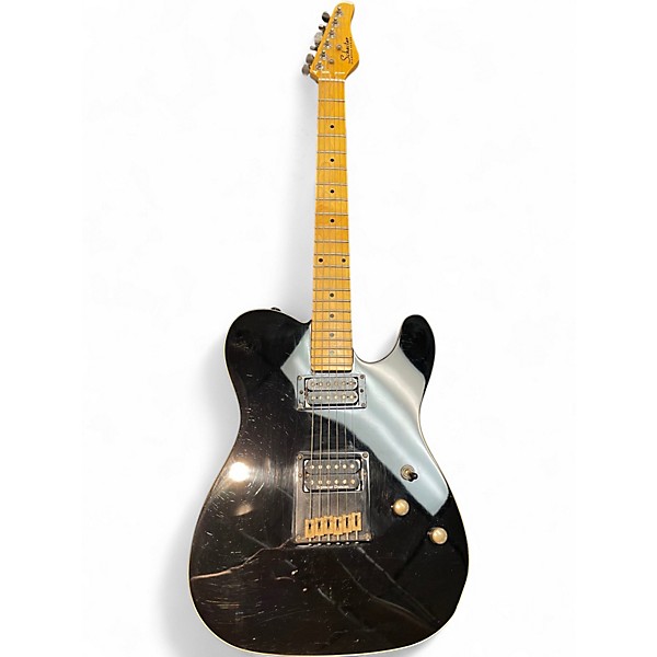 Used Schecter Guitar Research Diamond Series PT Black Solid Body Electric Guitar