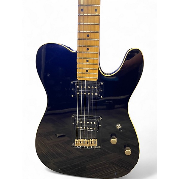 Used Schecter Guitar Research Diamond Series PT Black Solid Body Electric Guitar