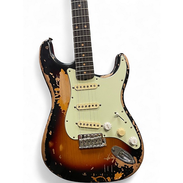 Used Fender Mike McCready Stratocaster 3 Tone Sunburst Solid Body Electric Guitar