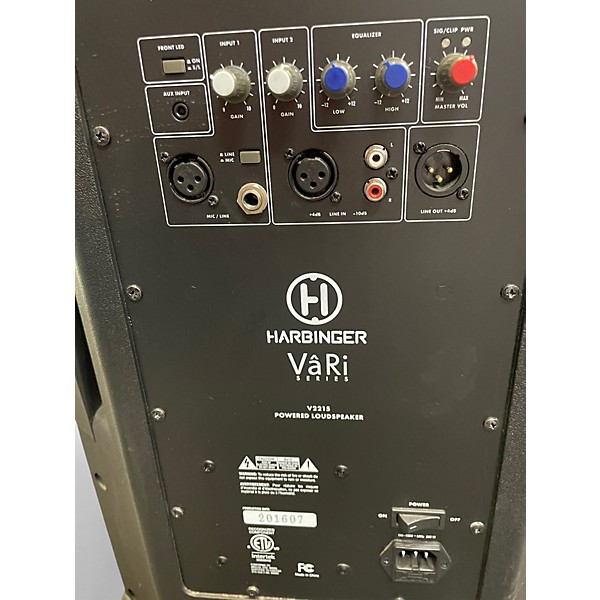 Used Harbinger Vari V2215 Powered Speaker