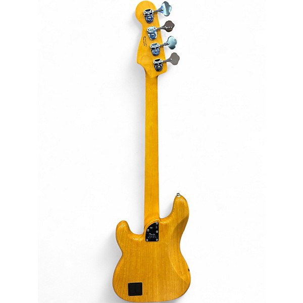 Used 2019 Fender American Ultra Precision Bass Natural Ash Electric Bass Guitar