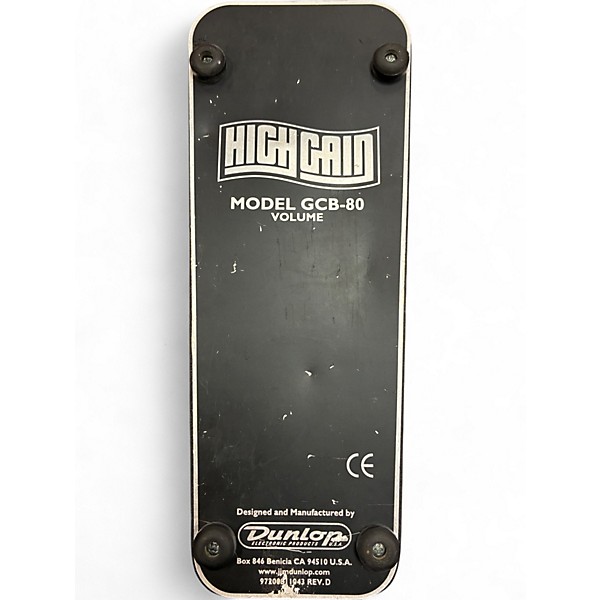 Used Dunlop GCB80 High Gain Volume Pedal