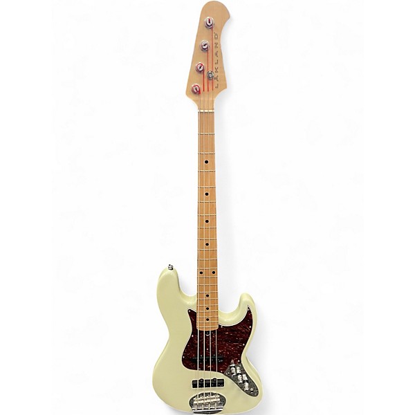 Used Lakland USA Series 44-60 WHITE Electric Bass Guitar