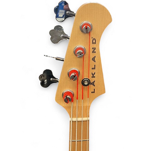 Used Lakland USA Series 44-60 WHITE Electric Bass Guitar