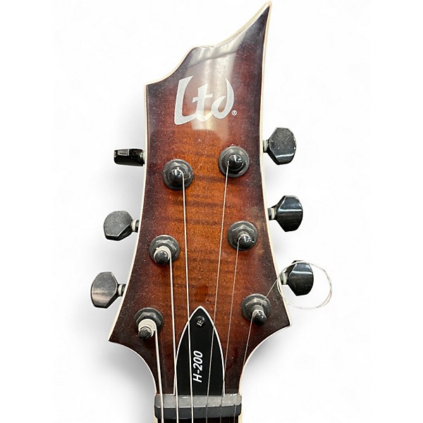 Used ESP LTD H200 Brown Sunburst Solid Body Electric Guitar