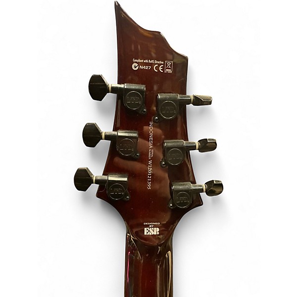 Used ESP LTD H200 Brown Sunburst Solid Body Electric Guitar