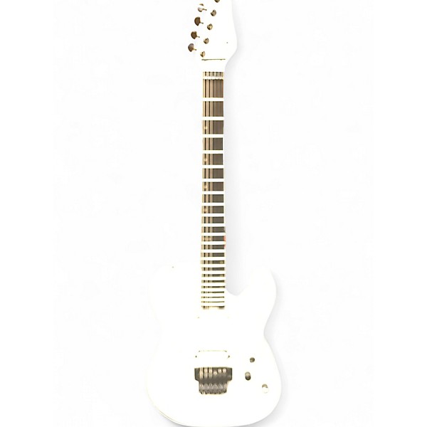 Used Schecter Guitar Research Diamond Series PT Alpine White Solid Body Electric Guitar