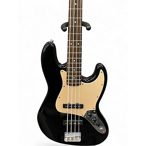 Used Squier Affinity Jazz Bass Black Electric Bass Guitar
