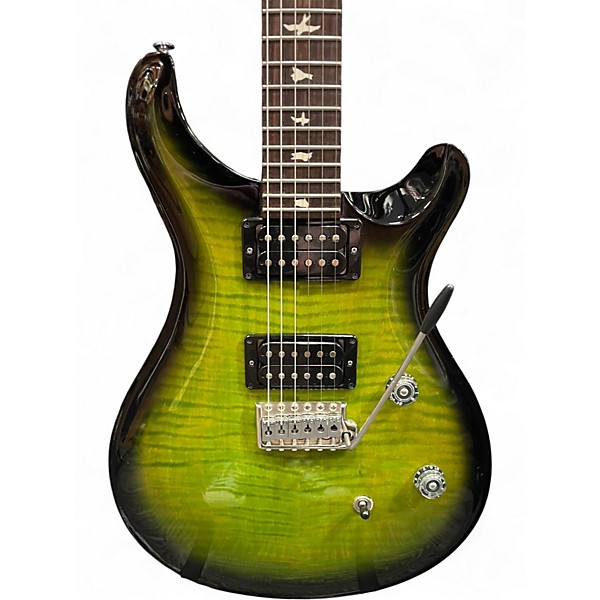 Used 2016 PRS Custom 24 TRANS GREEN BURST Solid Body Electric Guitar