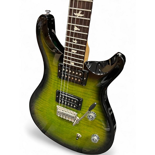 Used 2016 PRS Custom 24 TRANS GREEN BURST Solid Body Electric Guitar