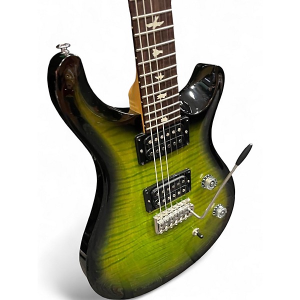 Used 2016 PRS Custom 24 TRANS GREEN BURST Solid Body Electric Guitar
