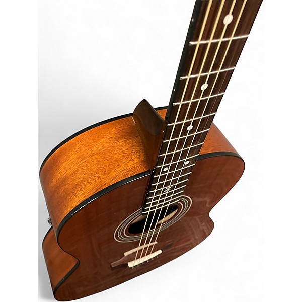 Used Zager Parlor Mahogany Natural Acoustic Electric Guitar