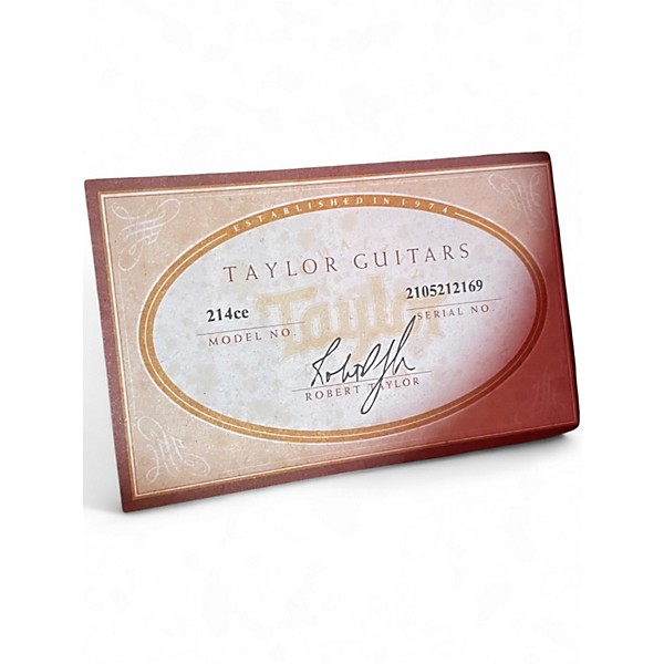 Used Taylor 214CE Natural Acoustic Electric Guitar