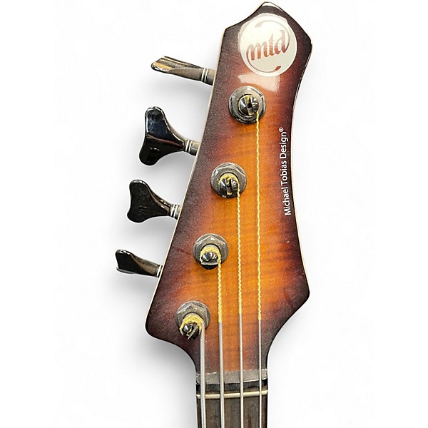 Used MTD KINGSTON HEIR 4 Tobacco Burst Electric Bass Guitar