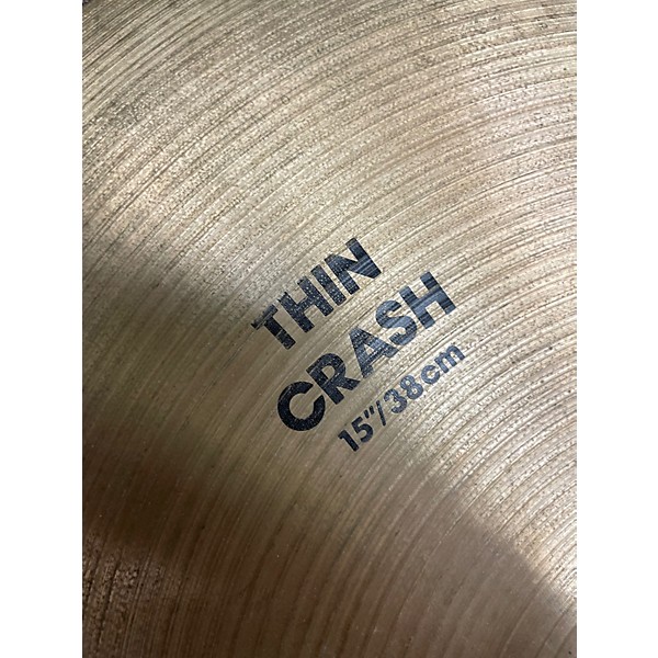 Used Zildjian 15in Thin Crash Cymbal