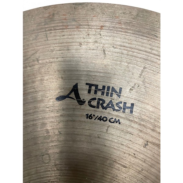 Used Zildjian 16in A Series Thin Crash Cymbal