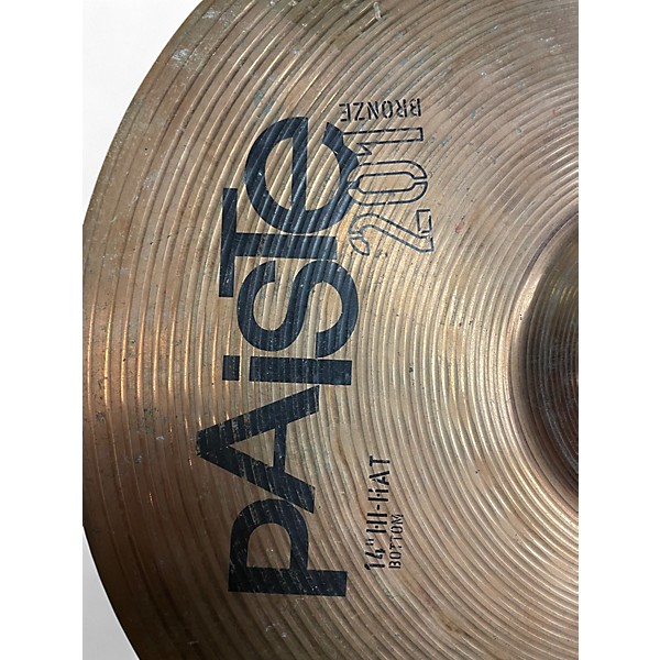 Used Paiste 14in 201 Bronze Hi Hats Cymbal