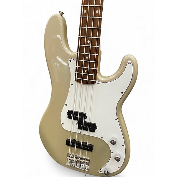 Used Squier Precision Bass Gold Electric Bass Guitar