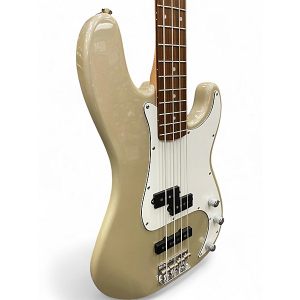 Used Squier Precision Bass Gold Electric Bass Guitar