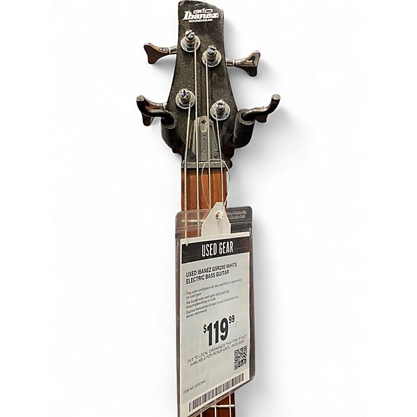 Used Ibanez GSR200 White Electric Bass Guitar