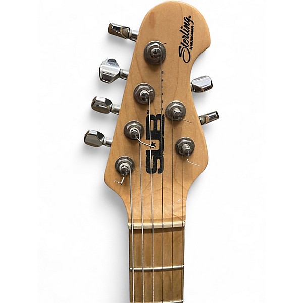 Used Sterling AX3 SUB AXIS BLUE QUILT Solid Body Electric Guitar