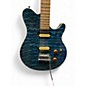 Used Sterling AX3 SUB AXIS BLUE QUILT Solid Body Electric Guitar