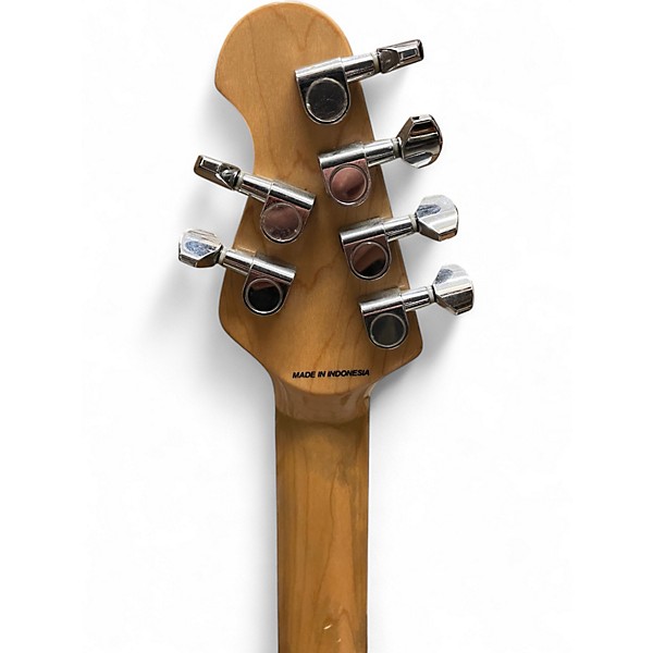 Used Sterling AX3 SUB AXIS BLUE QUILT Solid Body Electric Guitar