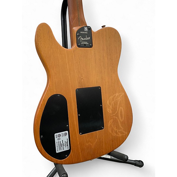 Used Fender American Acoustasonic Telecaster Black Acoustic Electric Guitar