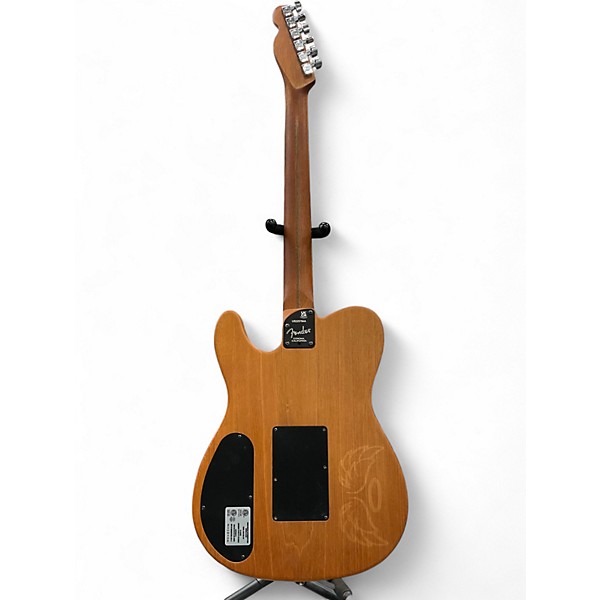 Used Fender American Acoustasonic Telecaster Black Acoustic Electric Guitar