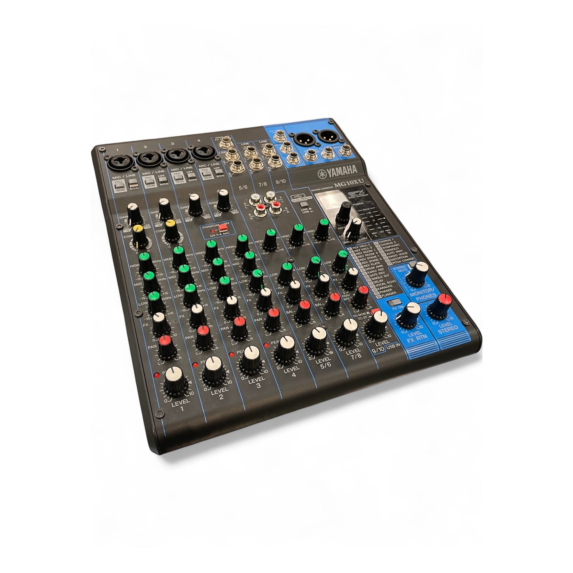 Used Yamaha MG10XU 10 Channel Mixer with Effects Unpowered Mixer