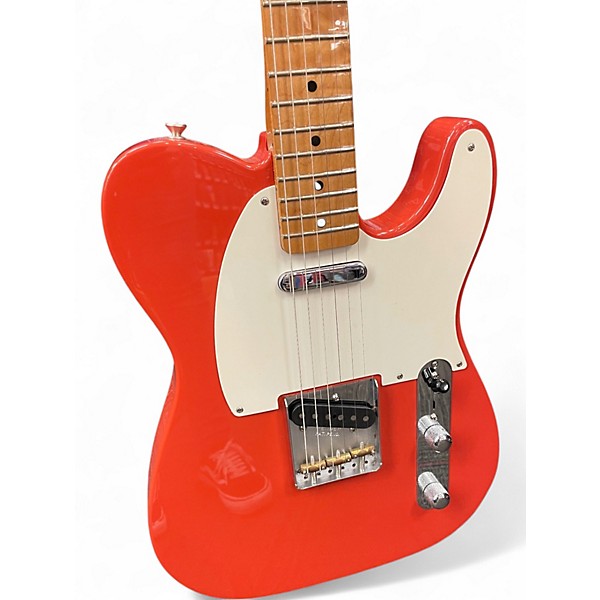 Used Fender Vintera 50s Telecaster Fiesta Red Solid Body Electric Guitar