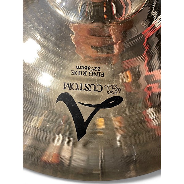 Used Zildjian 22in A Custom Ping Ride Cymbal