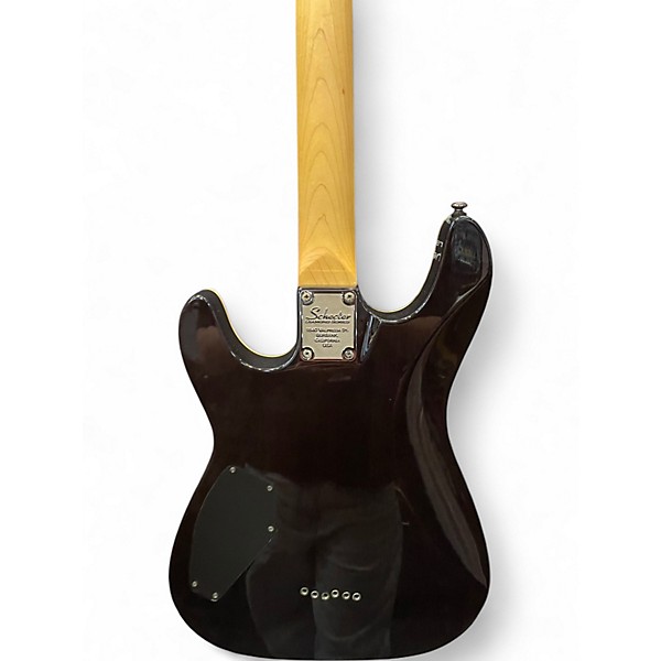 Used Schecter Guitar Research Diamond Series C-1 Plus Trans Black Solid Body Electric Guitar