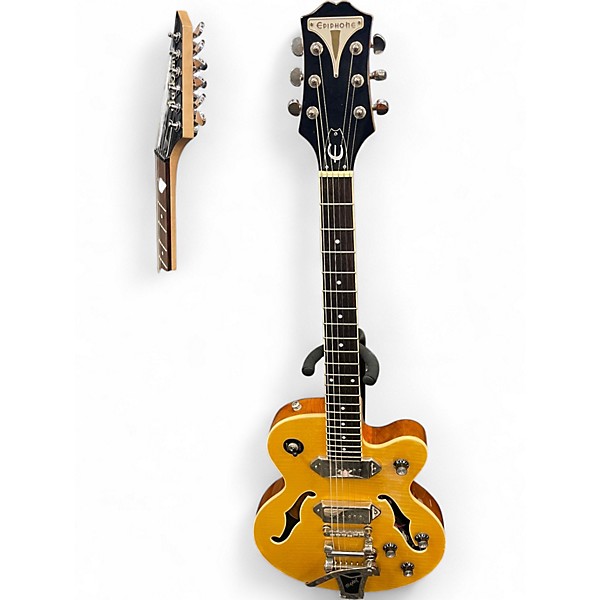 Used Epiphone Wildkat Antique Natural Hollow Body Electric Guitar