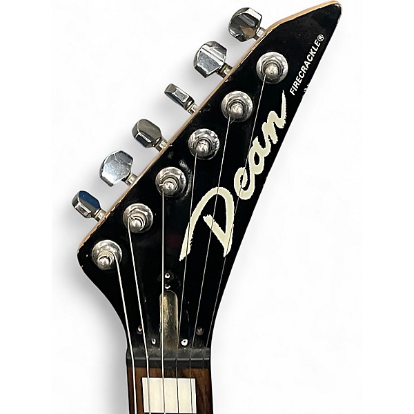 Used Dean FIRECRACKLE BLUE CRACKLE  Solid Body Electric Guitar