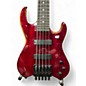 Used 2016 Kiesel Vader 5-String Bass Transparent Red Electric Bass Guitar
