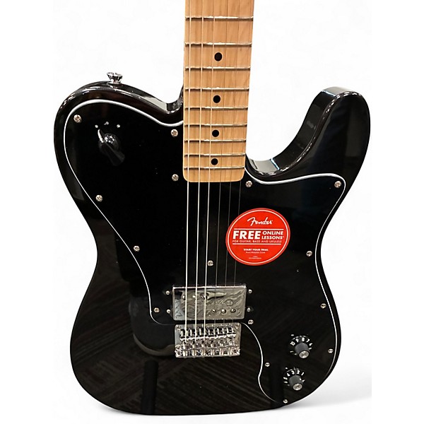 Used Squier Esquire Deluxe Black Solid Body Electric Guitar