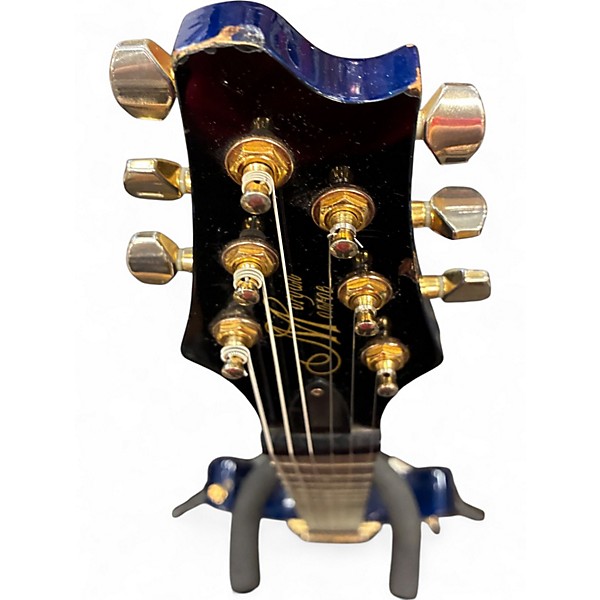 Used Morgan Monroe Tempest Blue Solid Body Electric Guitar