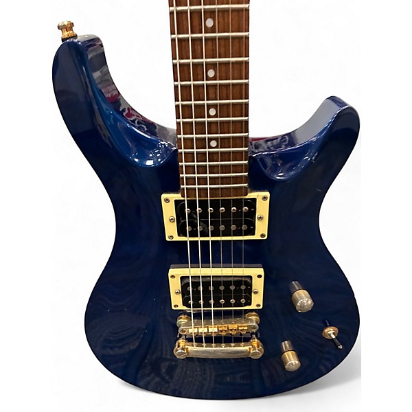 Used Morgan Monroe Tempest Blue Solid Body Electric Guitar